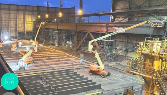 crane track renovation